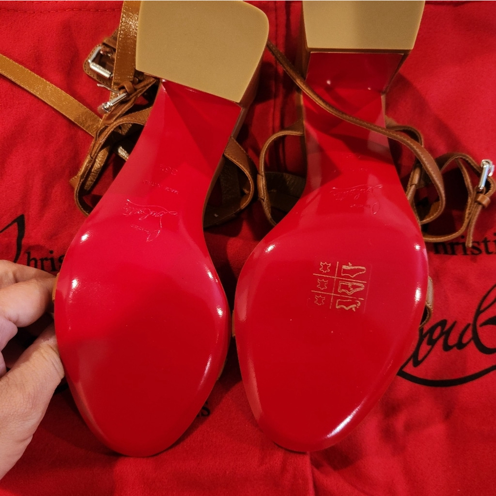 Sold NWB Christian Louboutin Heeled Sandals - Authentic! - Picture 13 of 14